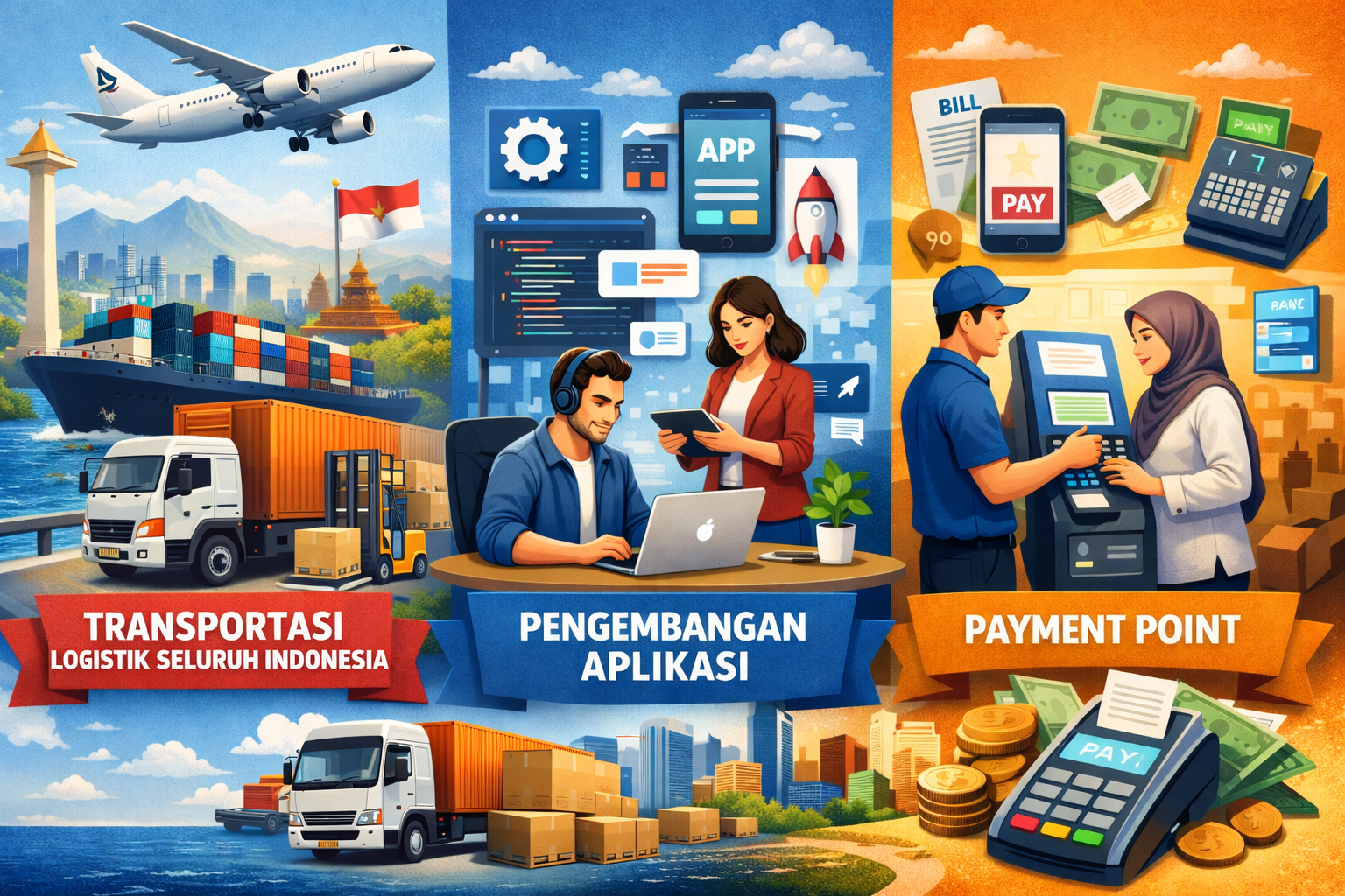 PT Adnira Dalil Anugrah - Transportasi, Pengembangan Aplikasi, Payment Point